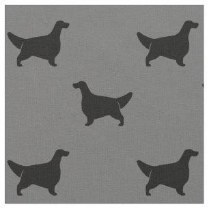 Silhouetten-Muster Grau und Schwarz Stoff