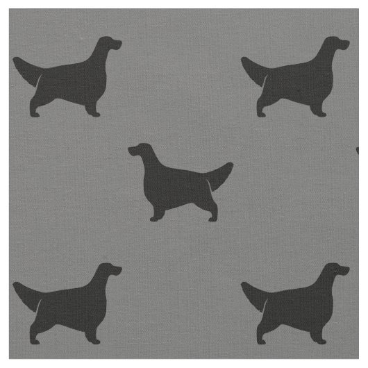 Silhouetten-Muster Grau und Schwarz Stoff (Nahaufnahme)