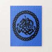 Silhouetten Odin und Sleipnir Puzzle (Vertikal)