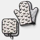 Silhouetten Ofenhandschuh & Topflappen-Set (Vorderseite/Rückseite)