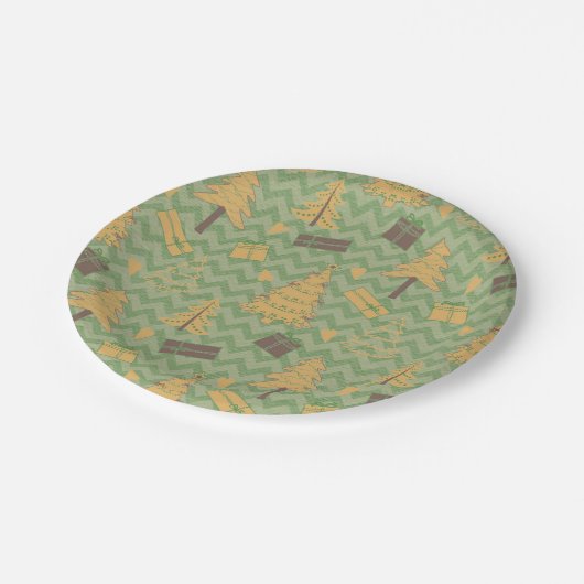 Silhouetten Pappteller (Schrägansicht)