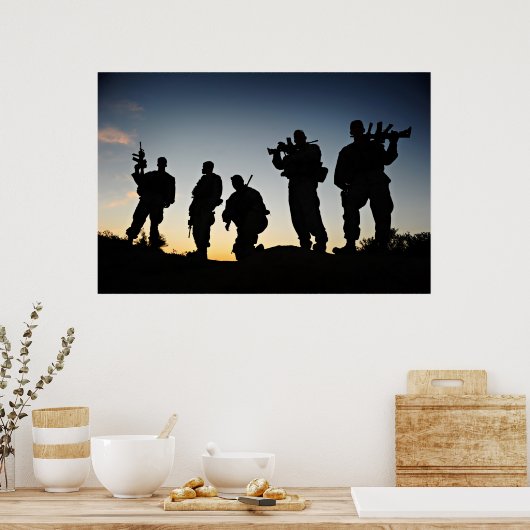 Silhouetten Poster (Küche)