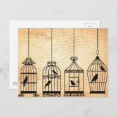 Silhouetten Postkarte (Vorne/Hinten)