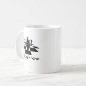 Silhouetten - Schach - Bishops-Ansicht Kaffeetasse (Vorderseite Links)