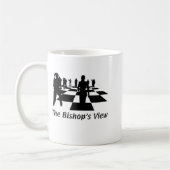 Silhouetten - Schach - Bishops-Ansicht Kaffeetasse (Links)