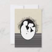 Silhouetten speichern Datumskarten Save The Date (Vorderseite)