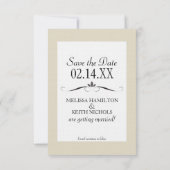 Silhouetten speichern Datumskarten Save The Date (Rückseite)