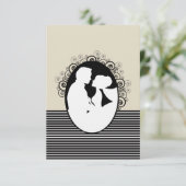 Silhouetten speichern Datumskarten Save The Date (Stehend Vorderseite)