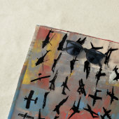 Silhouetten Strandtuch (Beispiel)