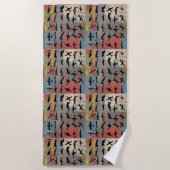 Silhouetten Strandtuch (Vorderseite)