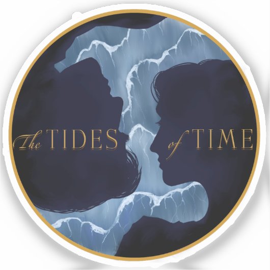 Silhouetten über die Zeit Aufkleber (Vorderseite)