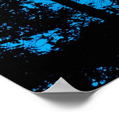 Silhouetten und Vollmond Poster (Ecke)