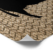 Silhouetten von gestapelten Nutztieren Poster (Ecke)