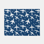 Silhouetten von Luftfahrzeugen mit weißer Luftfahr Fußmatte (Vorderseite)