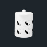 Silhouetten von Schwarz-Weiß-Katzen<br><div class="desc">Katzen in Schwarz und Weiß.</div>