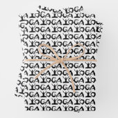 Silhouetten von Yogastellen Geschenkpapier Set (Beispiel)