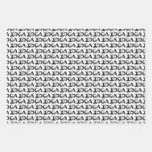 Silhouetten von Yogastellen Geschenkpapier Set (Vorderseite)