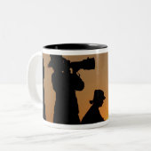 Silhouetten Zweifarbige Tasse (Vorderseite Links)
