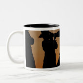 Silhouetten Zweifarbige Tasse (Links)