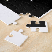 Silhouettepaartanzen in der Dunkelheit Puzzle (Seite)