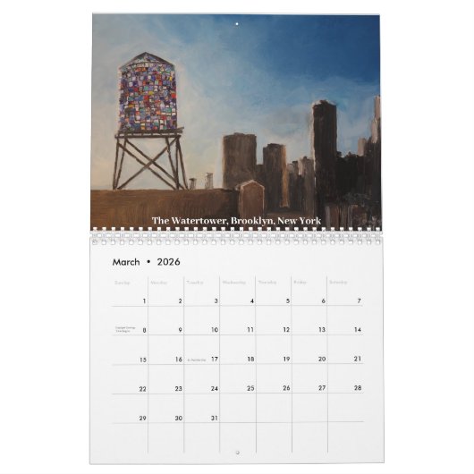 Silhouettes 2026, Paintings by Rauno JoksCalendar Kalender (Mär 2026)