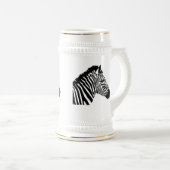 SilhouetteZebra Bierglas (VorderseiteRechts)