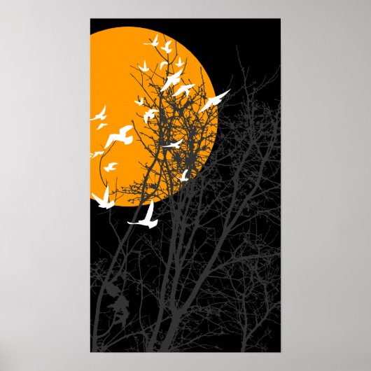 silhouscreen birds poster (Vorne)