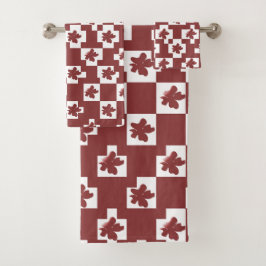 Silhueta de flores em padrão. badhandtuch set