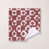 Silhueta de flores em padrão. badhandtuch set (Waschlappen)