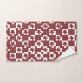 Silhueta de flores em padrão. badhandtuch set (Handtuch)