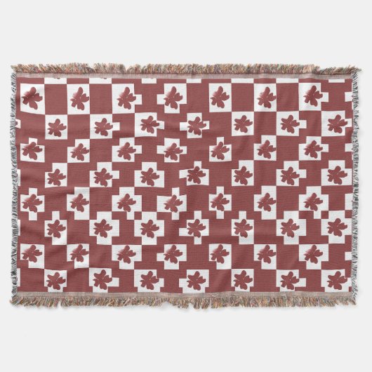 Silhueta de flores em padrão. decke (Vorderseite)