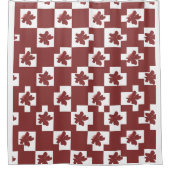 Silhueta de flores em padrão. duschvorhang (Vorderseite)