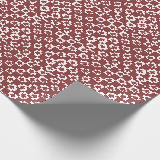 Silhueta de flores em padrão. geschenkpapier (Ecke)