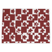 Silhueta de flores em padrão. große geschenktüte (Vorderseite)