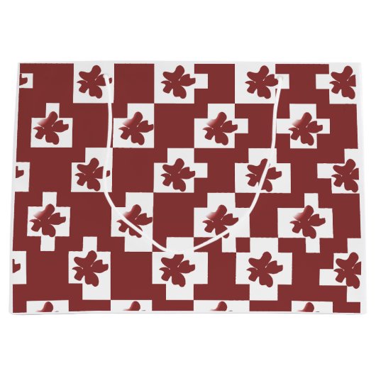 Silhueta de flores em padrão. große geschenktüte (Vorderseite)