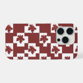 Silhueta de flores em padrão. iPhone hülle (Rückseite (Horizontal))