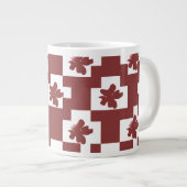 Silhueta de flores em padrão. Jumbo-Tasse (Vorderseite Rechts)