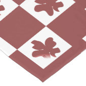 Silhueta de flores em padrão. kurzer tischläufer (Ecke)