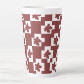 Silhueta de flores em padrão. milchtasse (Vorderseite)