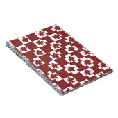 Silhueta de flores em padrão. notizblock (Rechte Seite)