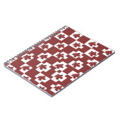 Silhueta de flores em padrão. notizblock (Linke Seite)