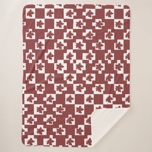 Silhueta de flores em padrão. sherpadecke (Vorderseite)