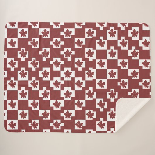 Silhueta de flores em padrão. sherpadecke (Vorderseite (Horizontal))