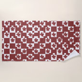 Silhueta de flores em padrão. strandtuch (Vorderseite)