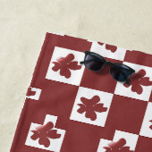 Silhueta de flores em padrão. strandtuch (Beispiel)