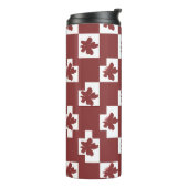 Silhueta de flores em padrão. thermosbecher (Nach links gedreht)