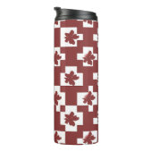 Silhueta de flores em padrão. thermosbecher (Nach rechts gedreht)