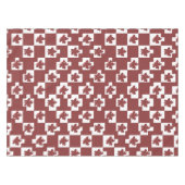 Silhueta de flores em padrão. tischdecke (Vorderseite (Horizontal))