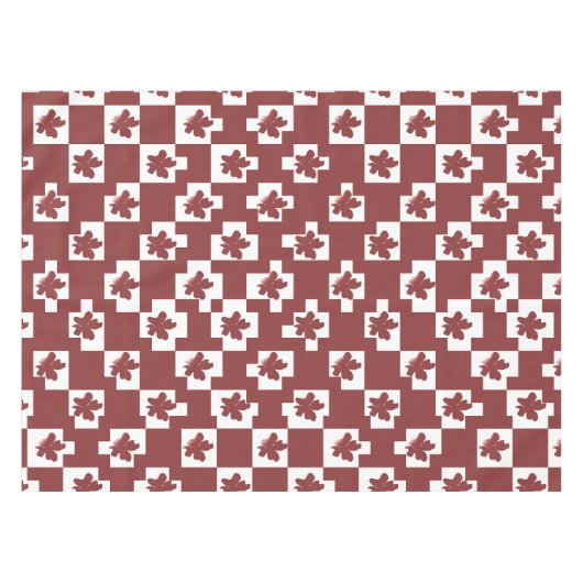 Silhueta de flores em padrão. tischdecke (Vorderseite (Horizontal))