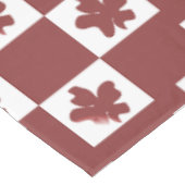 Silhueta de flores em padrão. tischdecke (Schrägansicht)